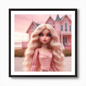 Dollhouse On The Beach Art Print