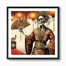 Chinese Skeleton 2 Art Print