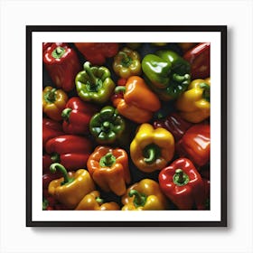 Colorful Peppers 89 Art Print