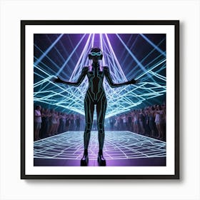 Futuristic Woman 4 Art Print