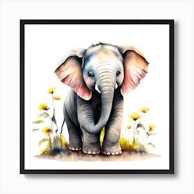 Baby Elephant 1 Art Print