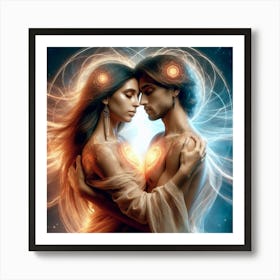 Twin Soul Love Art Print