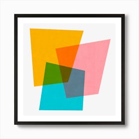 Colorful abstract shapes 31 Art Print