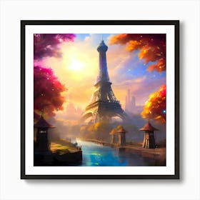 Eiffel Tower 3 Art Print