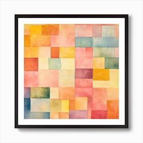 Squares 1 Art Print