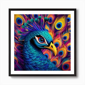 Peacock 9 Art Print