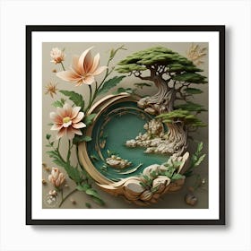 Paper Cut Art Art Print