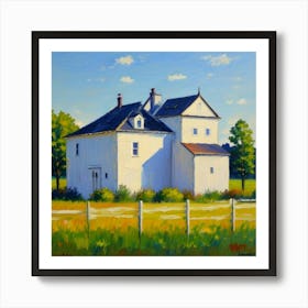 White House Tranquil Horizons Homes with a Scenic View Art Print