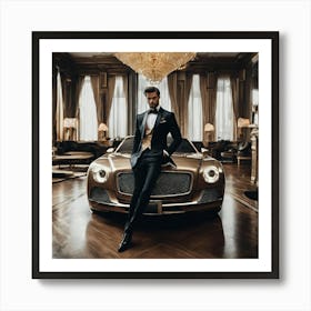 Bentley Continental Art Print