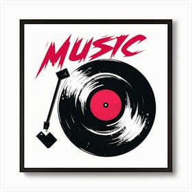 Music Logo Art Print