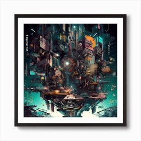 Futuristic City 14 Art Print