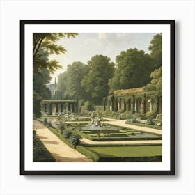 Garden In Versaille Art Print
