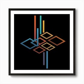 Abstract Geometric Pattern Art Print