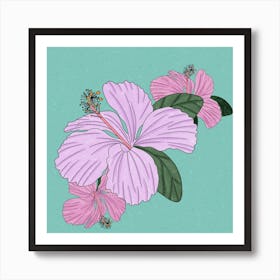 Hibiscus Flower Art Print