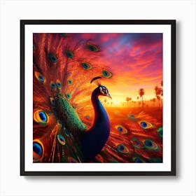 Peacock4 Art Print
