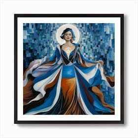 'The Blue Woman' Art Print