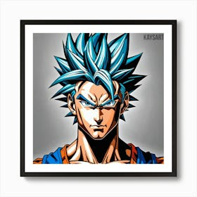 Dragon Ball Z Wallpaper 1 Art Print