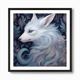 Ethereal And Dreamlike Creature With Fur Adorned In Surreal And Dream Inspired Patterns Blurring The Line Between Reality And The (1) Art Print