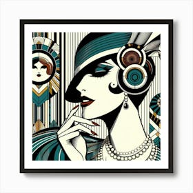 Deco Woman 18 Art Print