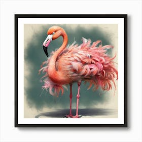 Pink Flamingo 13 Art Print