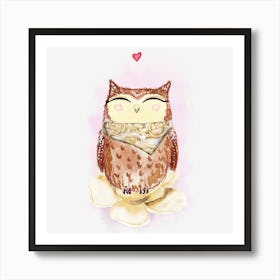 Cute Owl 2 Art Print