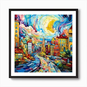 Cityscape Painting Art Print