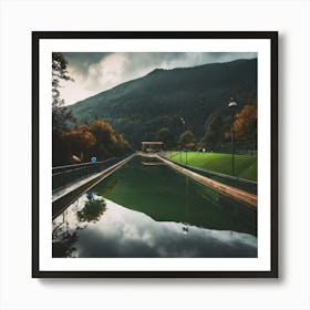 Reflection In A Lake 4 Art Print