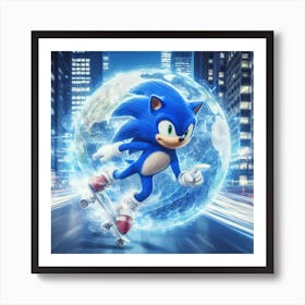 Sonic The Hedgehog 45 Art Print