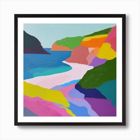 Abstract Travel Collection Bermuda 1 Art Print