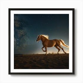 Horse In The Desert 1 Art Print