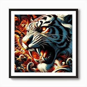 Tiger 10 Art Print