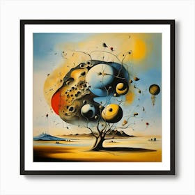 'The Tree Of Life' : Echoes of Dali Art Print