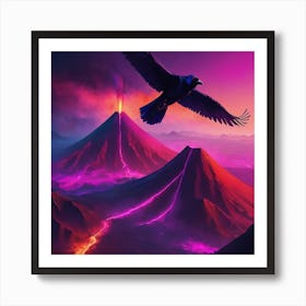 A Bird Flying Art Print