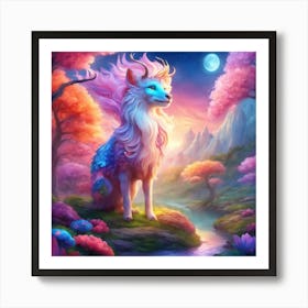 Fox In The Forest Art Print