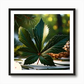 Pine leafs Art Print