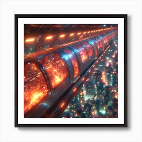 Futuristic Train Art Print