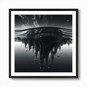 Black Water Art Print