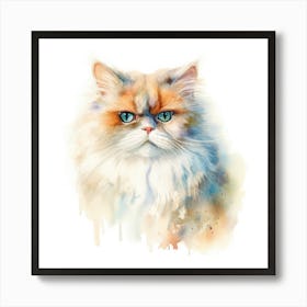 Persian Traditional Cat Portrait 2 Art Print
