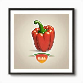 Bell Pepper Logo With Pure Background (26) Art Print