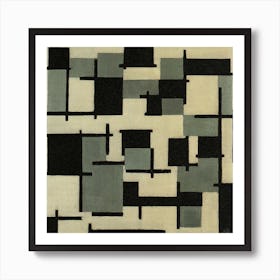 Composition 8, Theo Van Doesburg Square Art Print