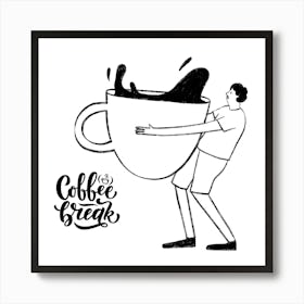 Coffee Break 2 Art Print