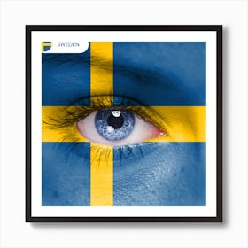 Swedish Flag Art Print