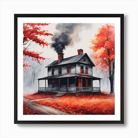 Haunted House Art Print