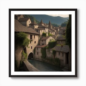 Old Town In Italy Art Print