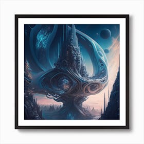 Futuristic City 5 Art Print