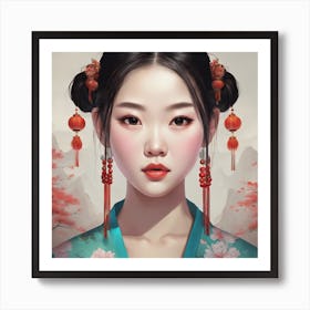 Chinese Girl Art Print