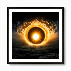 Black Hole Art Print