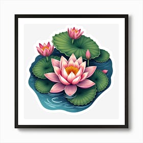 Lotus Flower Art Print