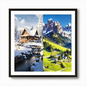 Winter Landscape Art Print