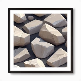 White Rocks Art Print